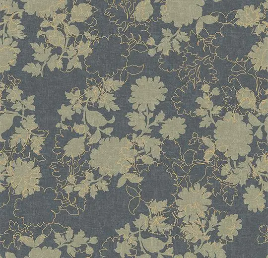 flotex vision floral – 650011 Silhouette Steel