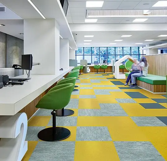 marmoleum modular – t3362 yellow moss