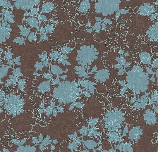 flotex vision floral – 650007 Silhouette Mocha