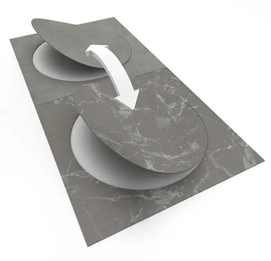 allura material – 63523DR7 grigio concrete circle
