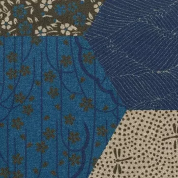 flotex vision floral – 200002 Ecosystems Kimono Blue