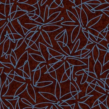 heterojen vinil floral – 500005E Field Cocoa