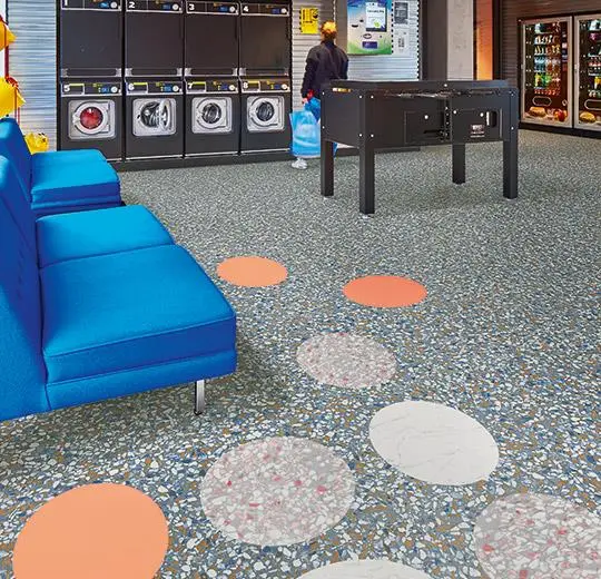 allura material – 63492DR7/63492DR5 blue terrazzo