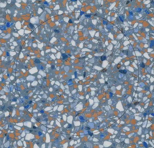 allura material – 63592DR7 blue terrazzo circle