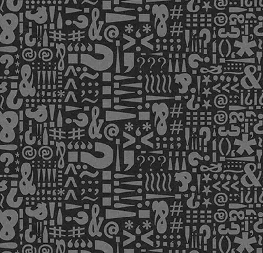 heterojen vinil geometric/graphic – 920008E Text Charcoal