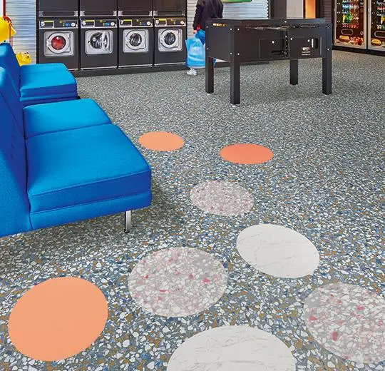 allura material – 63588DR7 pink terrazzo circle